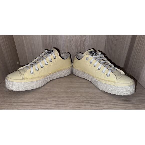 CONVERSE CHUCK TAYLOR ALL STAR ESPADRILLE (Yellow) Women’s Size 9 - Picture 4 of 11
